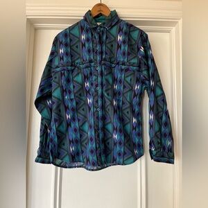 Vintage Roper Women’s Size 11/12 Cowboy Western Button Shirt Vibrant